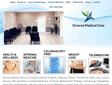 Tablet Screenshot of diversemedical.com